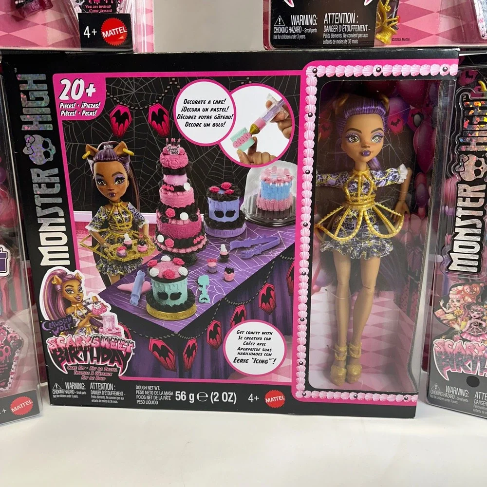 Monster High Scary Sweet Birthday Dolls Complete Set of 5 Dolls NEW